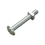 M8x25 Roofing Bolt & Nut - Zinc Plated