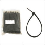Black Cable Ties 4.8 X 200mm (100 Pack)