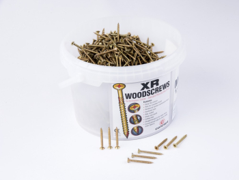 5 X 100 XR Gold Double Countersunk Screws - Tub of 320