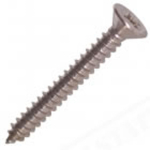 10 X 1" (4.8 X 25mm) Pozi Countersunk Self Tapping Screw - A2 Stainless Steel