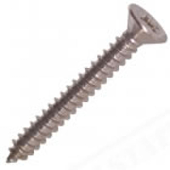 12 X 1Inch (5.5 X 25mm) Pozi Countersunk Self Tapping Screw - A2 Stainless Steel