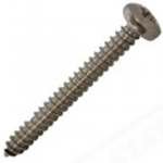 10 X 1/2" (4.8 X 13mm) Pozi Pan Head Self Tapping Screw - A2 Stainless Steel