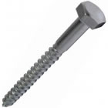M10 X 40 Hex Head Coach Screw - A2 Stainless Steel