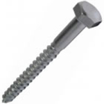 M6 X 80 Hex Head Coach Screw - A2 Stainless Steel