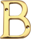 2" Letter B - Polished Brass