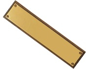 Carlisle Brass FG10 Georgian Finger Plate