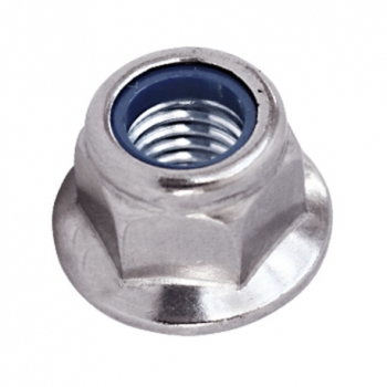 Zinc Plated Plain Flanged Nyloc Nut Zinc Plated Plain Flanged Nyloc Nut