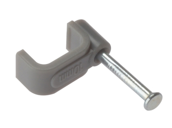 Grey Flat Cable Clips