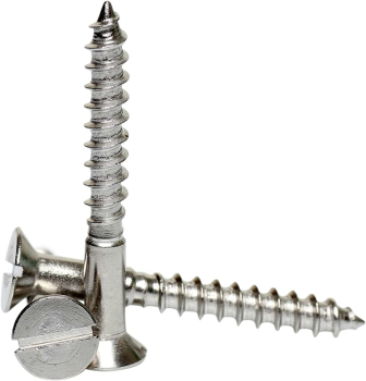 Slotted Countersunk Head Woodscrew - A2 Stainless Steel