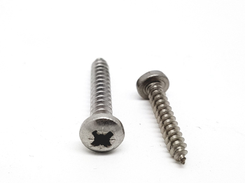 Pozi Pan Head Self Tapping Screws - A2 Stainless Steel