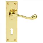 Carlisle Brass Victorian Scroll Lever On Backplate