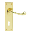 Carlisle Brass CBS54/55 Contract Victorian Scroll Lever On Backplate