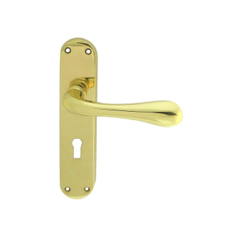 Carlisle Brass EL21 Astro Lever On Backplate - Lock Carlisle Brass EL21 Astro Lever On Backplate - Lock