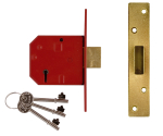 Union 2134E 5 Lever Mortice Deadlock