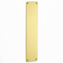 Polished Brass Finger Plate With Radius Corners Polished Brass Finger Plate With Radius Corners