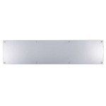 Satin Stainless Steel Finger Plate With Countersunk Holes