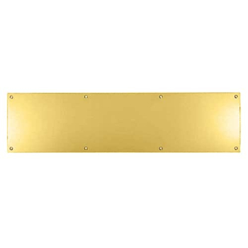Polished Brass Finger Plates With Countersunk Holes Polished Brass Finger Plates With Countersunk Holes