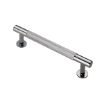 FTD700 Knurled Cabinet Pull Handle - Polished Chrome