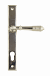 Anvil 33316 Polished Nickel Reeded Slimline Lever Espag. Lock Set