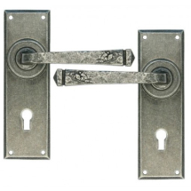 From The Anvil 33700 Pewter Avon Lever Lock Set From The Anvil 33700 Pewter Avon Lever Lock Set