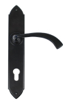 Anvil 33764 Black Gothic Curved Lever Espag. Lock Set