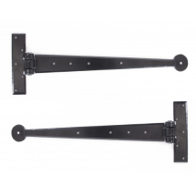 From The Anvil 33990 Black 15inch Penny End T Hinge (Pair)