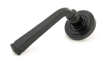 Anvil 45624 Black Avon Round Lever on Rose Set (Art Deco)