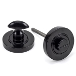 Anvil 45743 Black Round Thumbturn Set (Plain)