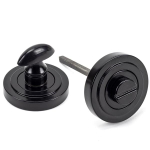 Anvil 45744 Black Round Thumbturn Set (Art Deco)