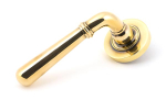 Anvil 50017 Aged Brass Newbury Lever on Rose Set (Plain) - Unsprung