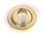 Anvil 50592 Polished Brass Round Euro Escutcheon (Plain)