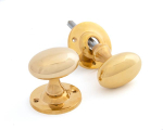 Anvil 83627 Polished Brass Oval Mortice/Rim Knob Set