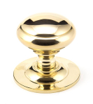 Anvil 91977 Polished Brass Round Centre Door Knob