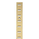 7470 Flat Bookcase Strip - Polished Brass