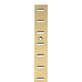 7470 Flat Bookcase Strip - Polished Brass