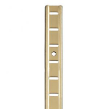 7476 M Section Bookcase Strip - Polished Brass