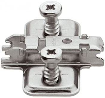 Blum 173L8100 CLIP Mounting Plate With Pre-Mounted Euro Screws Blum 173L8100 CLIP Mounting Plate With Pre-Mounted Euro Screws