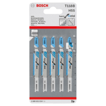 Bosch 2608631014 T118B Basic For Metal Jigsaw Blades (5 Pack)