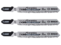 Bosch 2608633104 T130RIFF Special For Ceramics Jigsaw Blades (3 Pack)