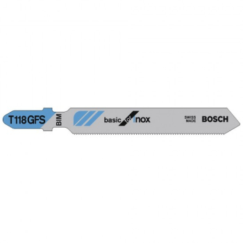 Bosch 2608636496 T118GFS Jigsaw Blade For Stainless Cutting
