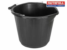 Faithfull General Purpose 14L Bucket - Black