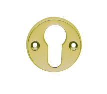 AA145 Euro Profile Escutcheon (Face fix) 45mm - Polished Brass