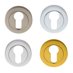 AA1 Concealed Fix Escutcheon (Euro Profile) - Satin Chrome