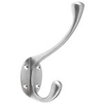 Victorian Hat & Coat Hook - Satin Chrome