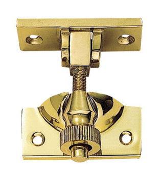 AA41 Brighton Pattern Sash Fastener - Polished Brass AA41 Brighton Pattern Sash Fastener - Polished Brass