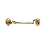 AA64 248mm Silent Pattern Cabin Hook - Polished Brass