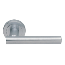 Calla Lever On Concealed Fix Round Rose - Satin Chrome Calla Lever On Concealed Fix Round Rose - Satin Chrome