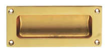 Carlisle Brass AQ90 Flush Pull - Polished Brass