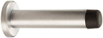 AZ23 Wall Mounted Cylinder Door Stop (With Rose) - Satin Chrome