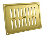 Carlisle Brass HM5 Polished Brass Hit & Miss Vent - 242 x 165mm